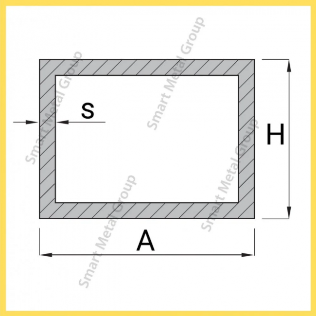 Brass Seamless Square Tube 30×30×1.5 mm 