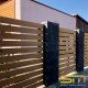 Composite wood fences, openwork fence