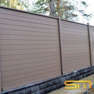 Огради от композитно дърво, плътна ограда Огради от композитно дърво, плътна ограда