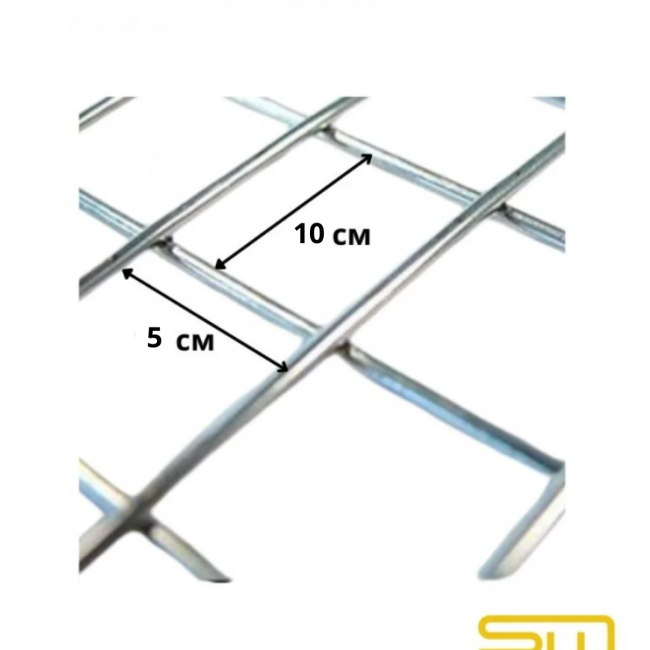 Electrowelded galvanized mesh panels 1050х2050мм, Ф4.0, 100х50 mm