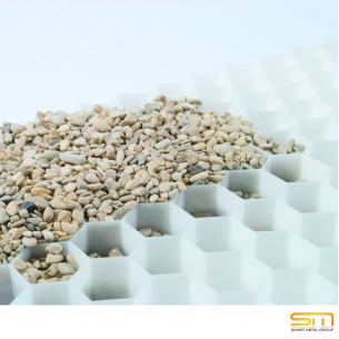 ECCOgravel Водопропусклива георешетка Virgin HDPE – Бяла - Double