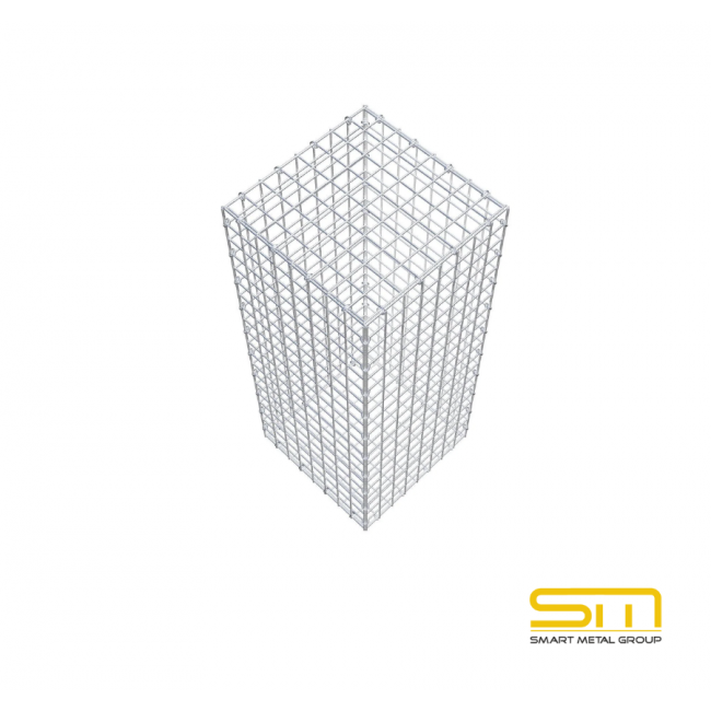 Габион коробчатый сварной 100х100х40см ф4 50х100мм Габион коробчатый сварной 100х100х40см ф4 50х100мм