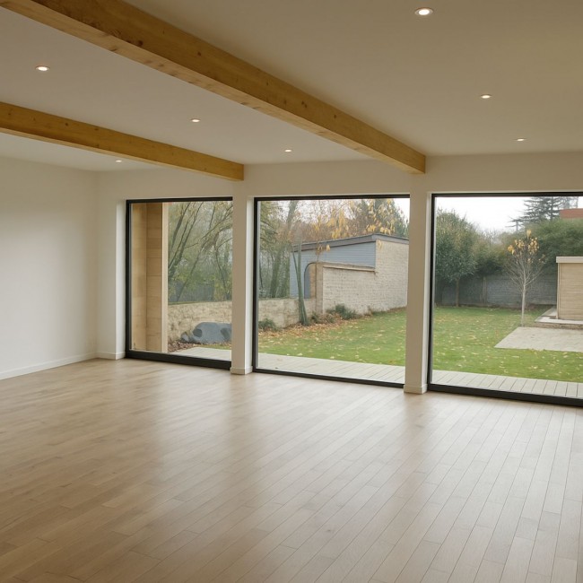 One-storey wooden house