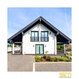 Дървена къща двуетажна