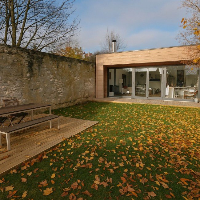 One-storey wooden house