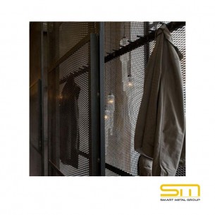 Разтеглена/просечена ламарина за стъпала - растер 43х20 мм, дебелина 5 мм