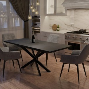 Τραπέζι ΝΕΜΑΝ SPIDER Black