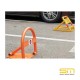 Klappbare Parkplatzsperre mit Teleskopbein