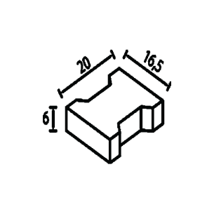 Паве тип Бехатон 20х16,5х6 см Паве тип Бехатон 20х16,5х6 см