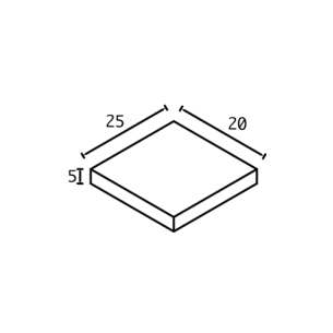 Паве тип Холандия 25х20х5 см Паве тип Холандия 25х20х5 см