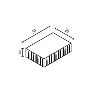 Паве тип Холандия 30х20х8 см Паве тип Холандия 30х20х8 см