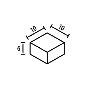 Паве тип Квадрат 10х10х6 см Паве тип Квадрат 10х10х6 см