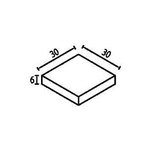 Паве тип Квадрат 30х30х6 см Паве тип Квадрат 30х30х6 см