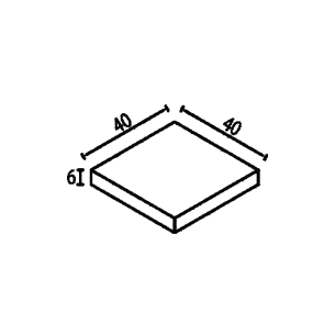 Паве тип Квадрат 40х40х6 см Паве тип Квадрат 40х40х6 см