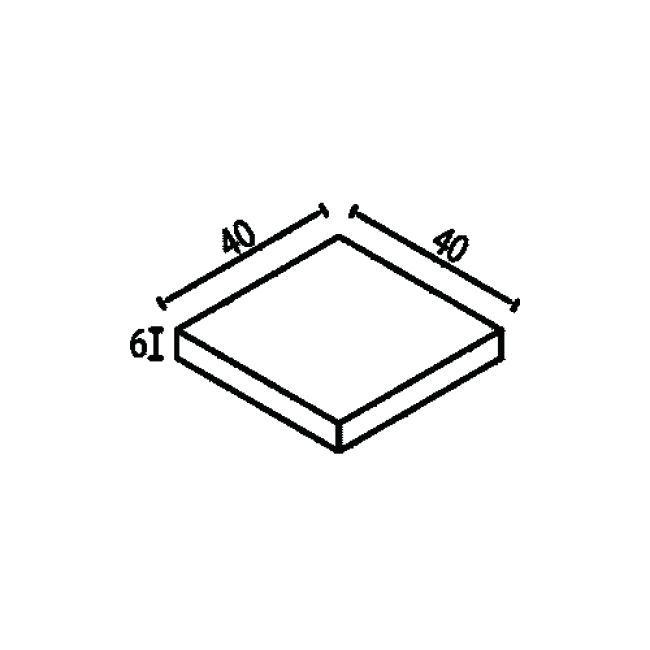 Плитка тип Квадрат 40х40х6