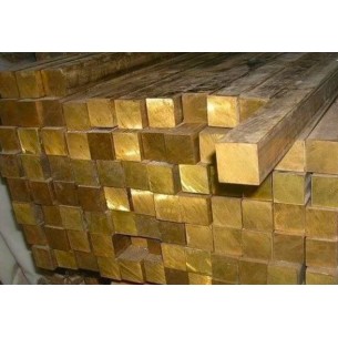 Латунный квадратный профиль 6 мм CuZn39Pb3