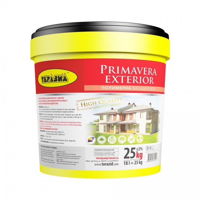 Primavera Exterior – Polymer facade paint F 5kg.