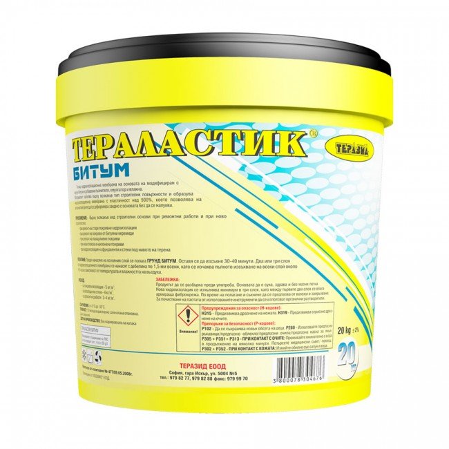 Teralastic Bitum – ready for work one-component bitumen waterproofing 5kg.