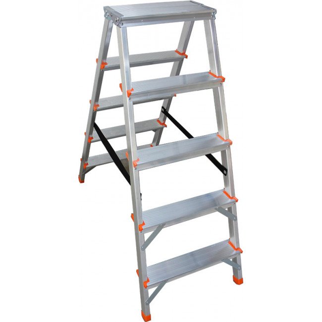 Домакински алуминиеви стълби-двустранни