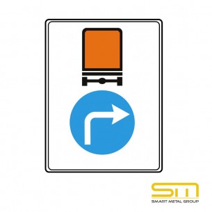 Г20 – Задължителна посока за движение на пътни превозни средства превозващи опасни товари