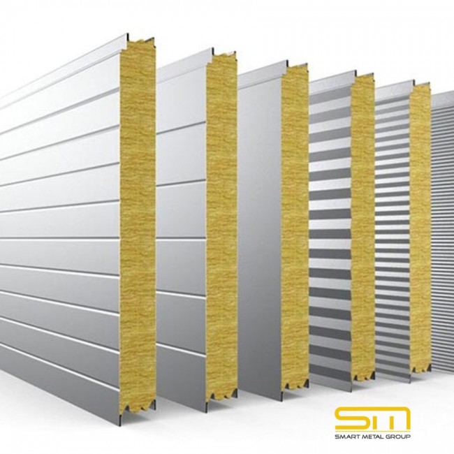 Sandwich panels – wall polyurethane panels with visible fastening