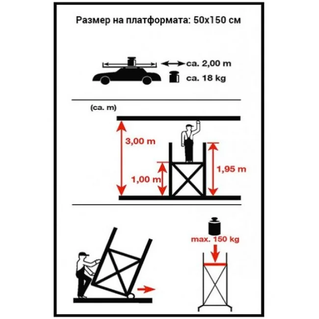 Алуминиево скеле AS-200 Алуминиево скеле AS-200