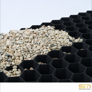 ECCOgravel водопропусклива георешетка от HDPE – Черна - Double