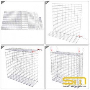 Electrowelded gabion 200x100x100cm ø4 50x100mm