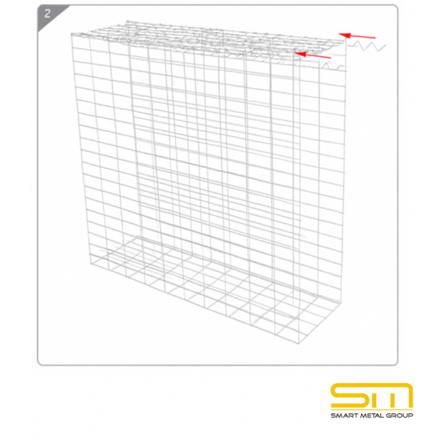 Electrowelded Gabion 2000x200x200мм ø4 50х100мм Electrowelded Gabion 2000x200x200мм ø4 50х100мм