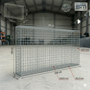 Γαβιόνι 200x100x20cm Ø3 50x50mm