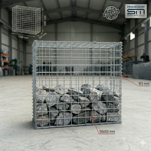 Electrowelded Gabion 100x100x50cm f3 50x50mm