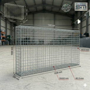 Γαβιόνι 150x100x20cm Ø3 50x50mm