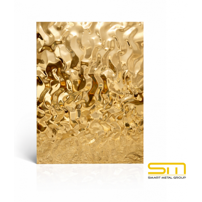 Stainless Decorative Sheet – Gold 1000 × 2000 × 0.5 mm | AISI 430