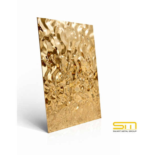 Stainless Decorative Sheet – Gold 1000 × 2000 × 0.5 mm | AISI 430