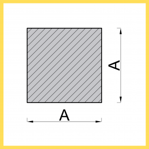 Messingquadrat 8x8 Messingquadrat 8x8