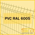 3D Зелени оградни пана със PVC покритие RAL6005