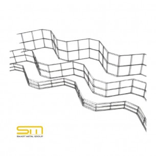 Метален фиксатор за плоча - тип змия - 12 см x 2 метра  (цена за пачка 25 бр.)