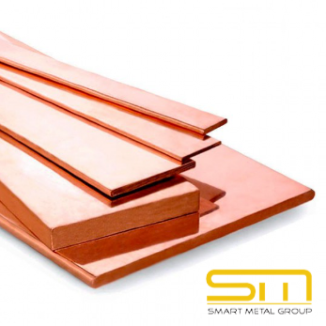 Copper rail 20 x 3.00 x 4000 mm