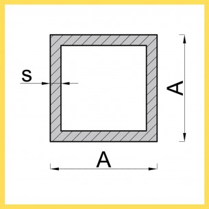 Μαύρο προφίλ 15x15x1,5 Μαύρο προφίλ 15x15x1,5