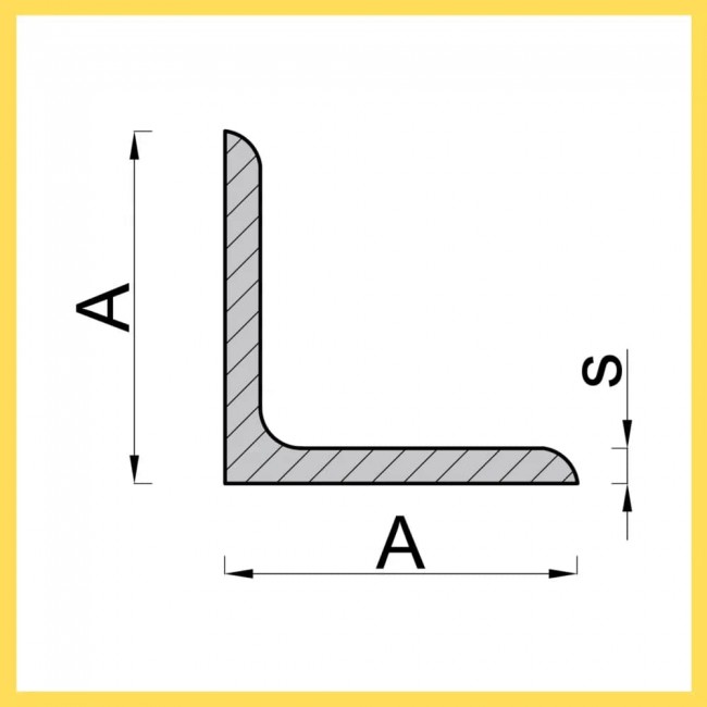 Equilateral angles 25х25х3