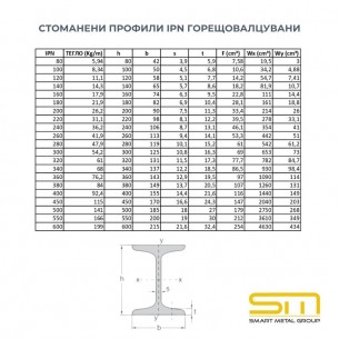 Profil dublu T IPN100 laminat la cald