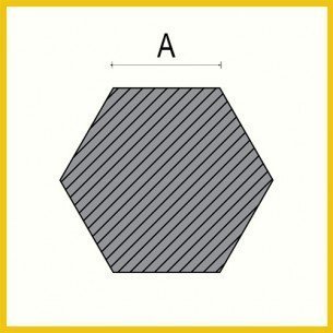 Месингов шестостенен плътен профил 10 mm Месингов шестостенен плътен профил 10 mm