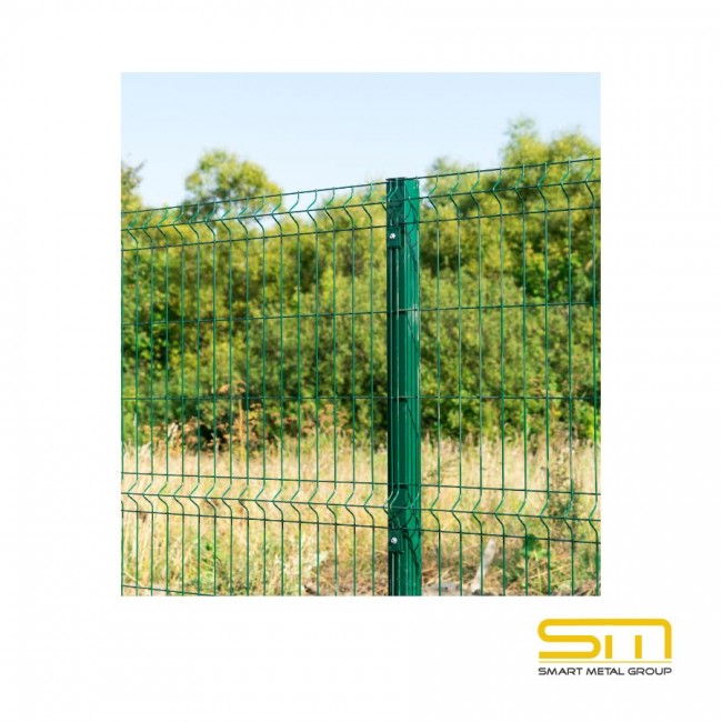 Verzinkte Säule 50x50 H-2,50m mit Stange + Stopfen 