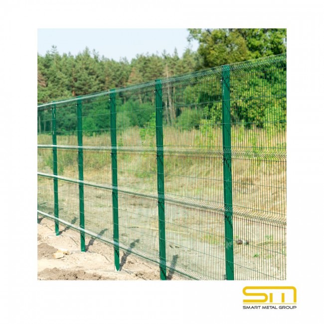 Coloană galvanizată 50x50 H-2,70m cu bară + fișă 