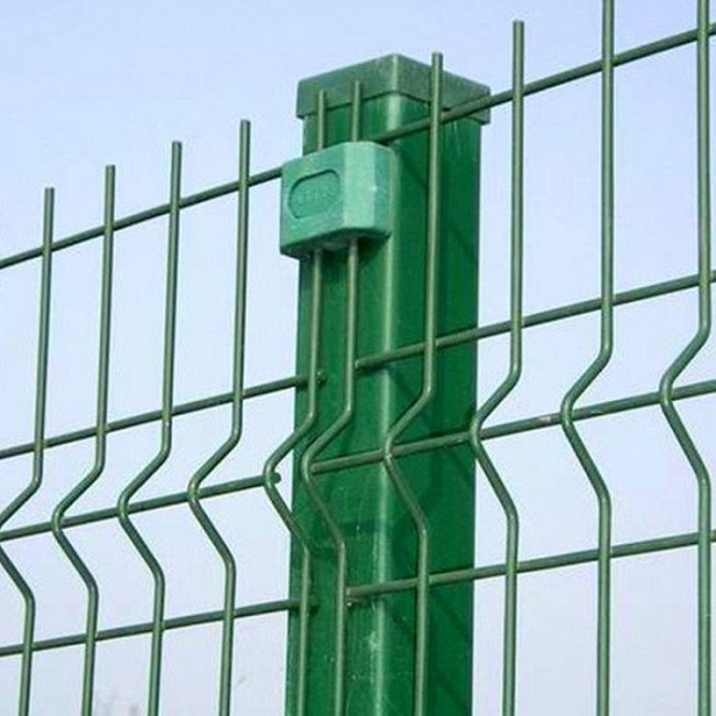 Оградно пано 3D PVC RAL 6005 100х250см (око 50х150мм) Ф4.3