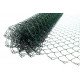 Оградна плетена мрежа с PVC покритие Височина 2.0м. (око55x55) ф1.8/2.6 руло 10м. 