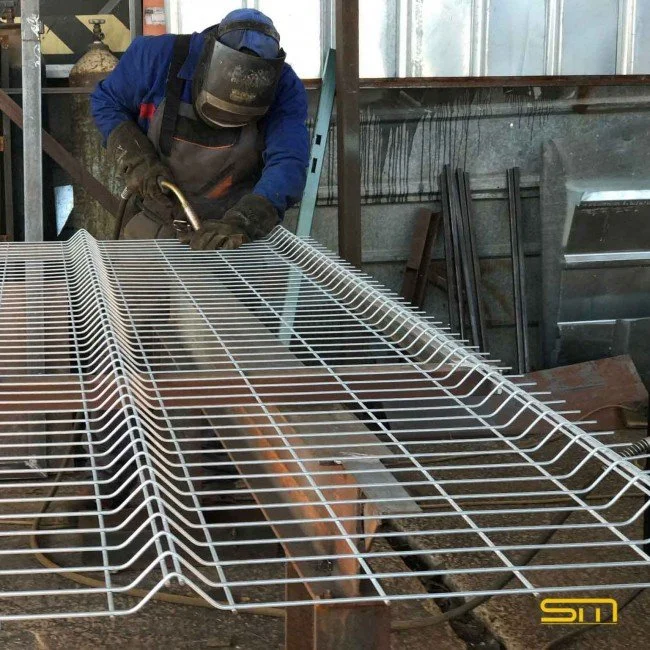 Fence panel 3D galvanized 100x250cm (eye 50x150mm) F4.1 Fence panel 3D galvanized 100x250cm (eye 50x150mm) F4.1