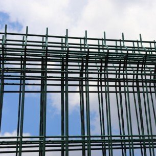 panoul de gard 3D PVC RAL6005 150x250cm (ochiuri 50х150мм) Ф4.3