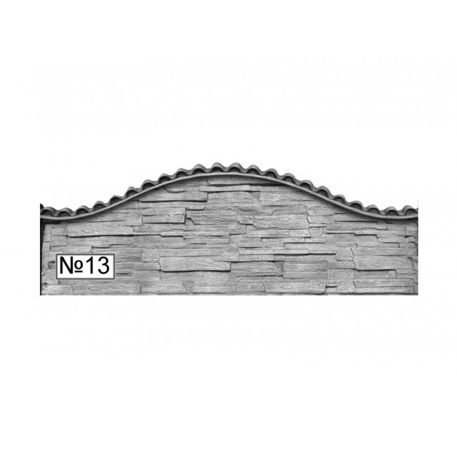 Бетонни оградни пана H50 см - №13