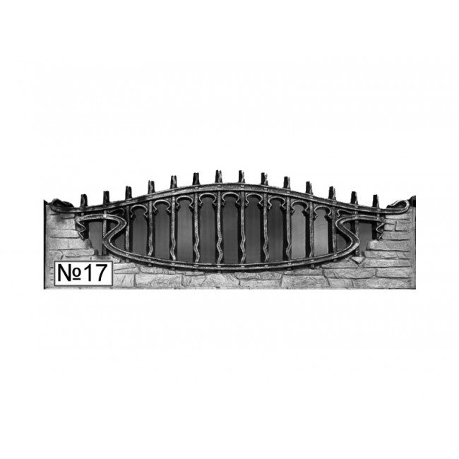 Бетонни оградни пана H50 см - №17